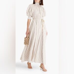 💞 NEW Zimmerman Striped Cream Maxi Dress